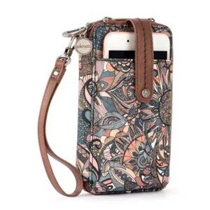 NWT Sakroots Salinas Floral Smartphone Crossbody Wristlet